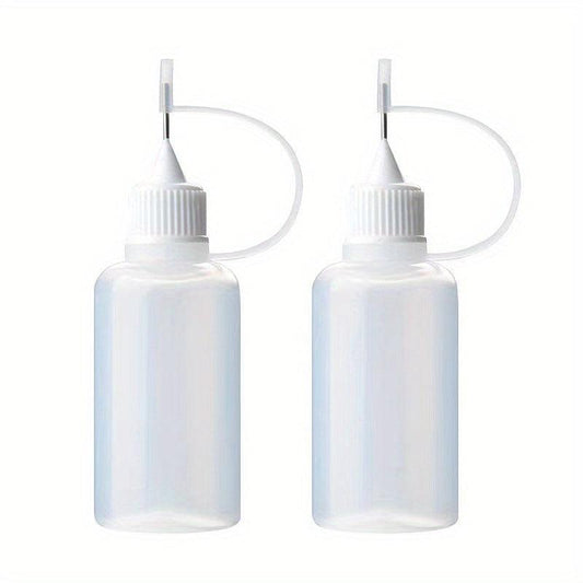 3pcs 30ML Transparent Dispensing Bottle with Metal Head for Printing Paper