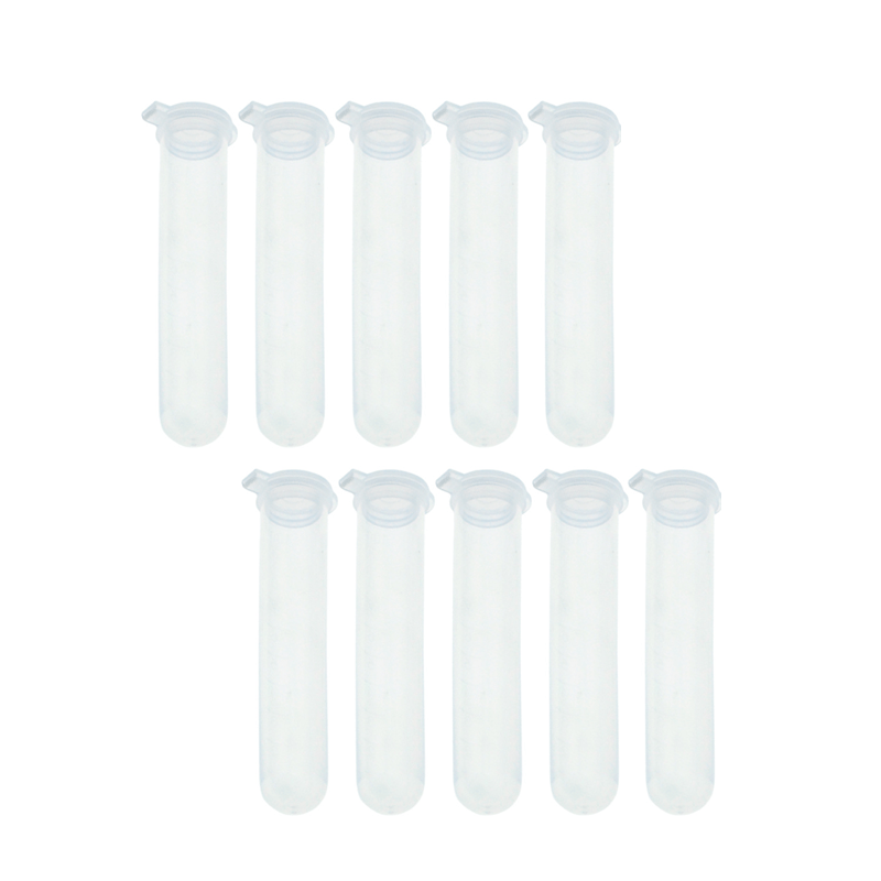 10pcs Plastic Storage Bottle Centrifuge Test Tube Sewing Needle Cartridge Tube