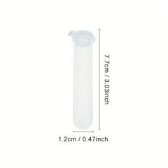 10pcs Plastic Storage Bottle Centrifuge Test Tube Sewing Needle Cartridge Tube