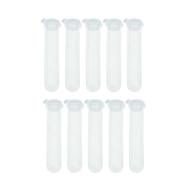 10pcs Plastic Storage Bottle Centrifuge Test Tube Sewing Needle Cartridge Tube