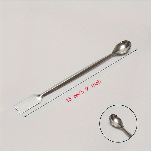 Stainless Steel Double Headed Medicine Spoon for Accurate Dosage Measurement
