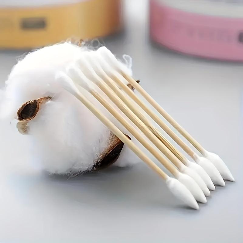 500pcs Cotton Swabs with Round Tips Ear Cleaning Cotton Buds