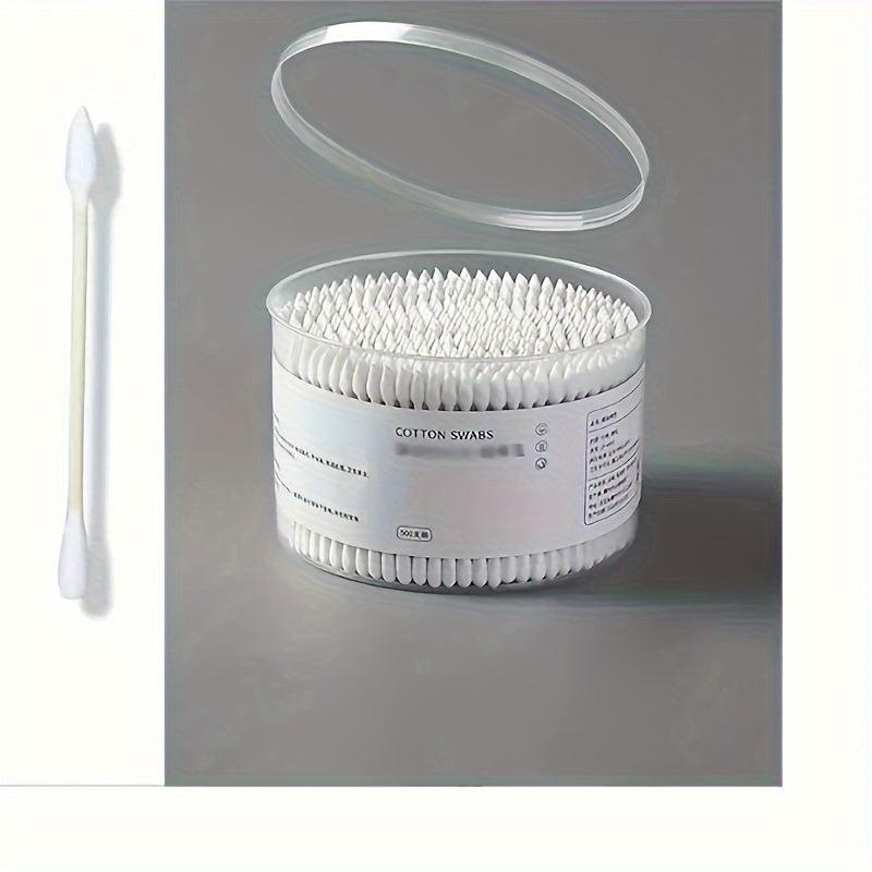 500pcs Cotton Swabs with Round Tips Ear Cleaning Cotton Buds