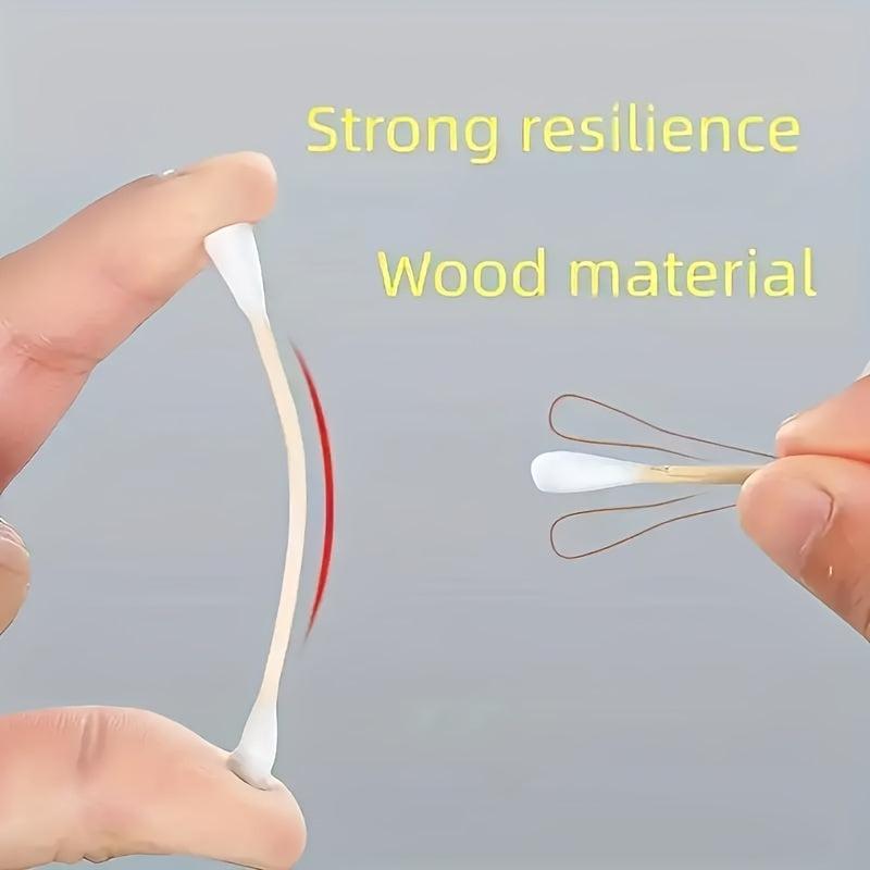 500pcs Cotton Swabs with Round Tips Ear Cleaning Cotton Buds