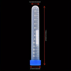 100pcs Transparent Test Tube Vials w/ Lids for Lab Sample Storage