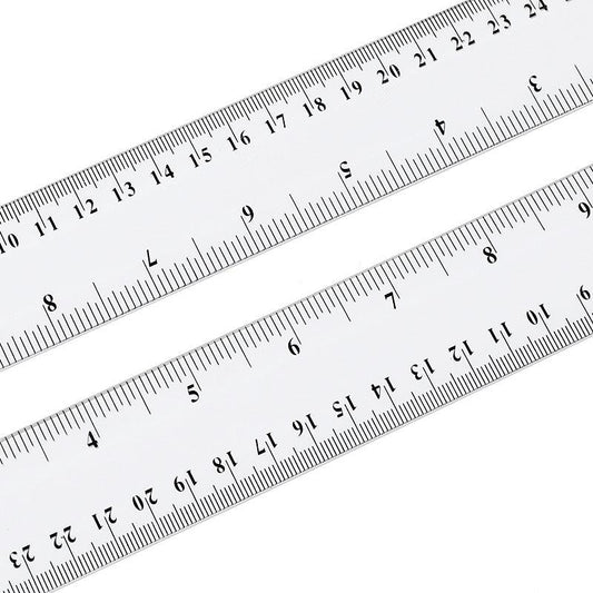 5pcs Plastic Ruler Straight Drawing Stationery Student Ruler School Office