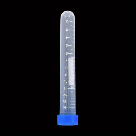 100pcs 10ml 15ml Graduation Centrifuge Test Tube Vial with Lids