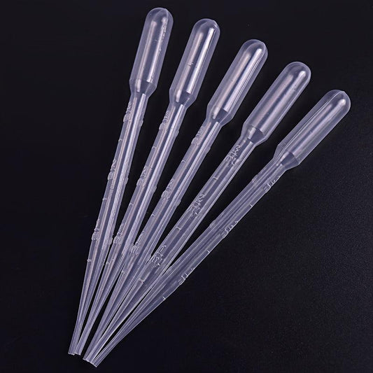 100pcs Plastic Transfer Pipettes 3ml 5ml for Science Experiments Essential Oils