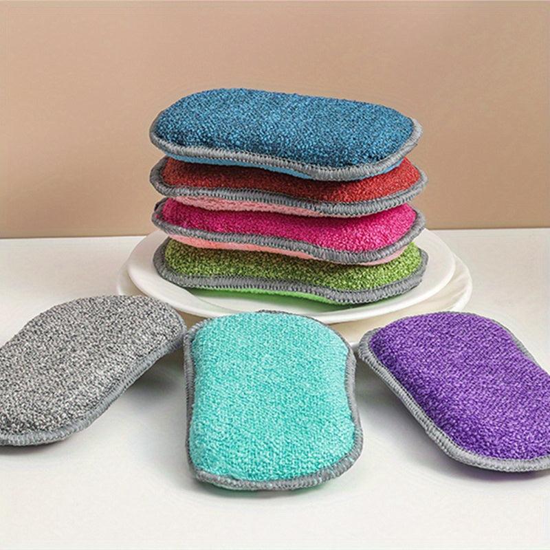 10pcs Reusable Double Sided Magic Sponge Cleaner for Home Dishwashing