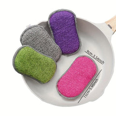 10pcs Reusable Double Sided Magic Sponge Cleaner for Home Dishwashing