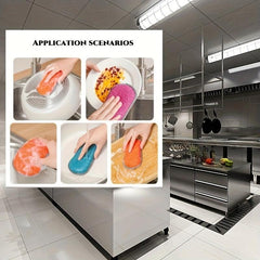 10pcs Reusable Double Sided Magic Sponge Cleaner for Home Dishwashing