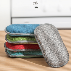 10pcs Reusable Double Sided Magic Sponge Cleaner for Home Dishwashing