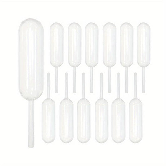 10pcs Transparent Plastic Pipettes for Cupcakes and Paintings