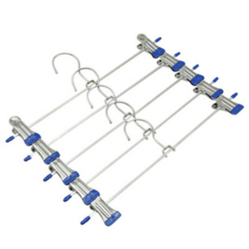 10pcs Stainless Steel Trousers Rack Clip Anti Slip Clothespin