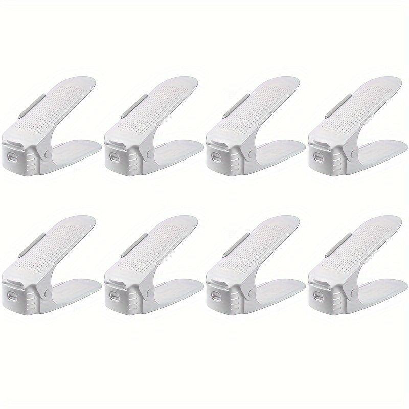 Adjustable Shoe Slot Organizer Double Layer Shoe Rack Space Saving Shoe Holder