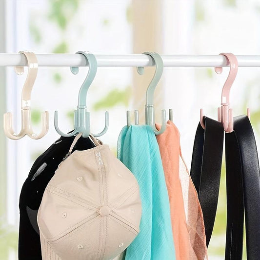 360u00b0 Rotatable 4 Claw Hanger Wardrobe Bag Tie Drying Rack