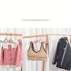 10pcs Folding Hanger Travel Outdoor Business Trip Portable Home