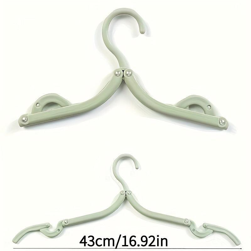10pcs Folding Hanger Travel Outdoor Business Trip Portable Home