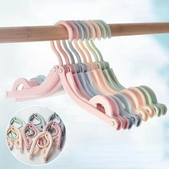10pcs Folding Hanger Travel Outdoor Business Trip Portable Home