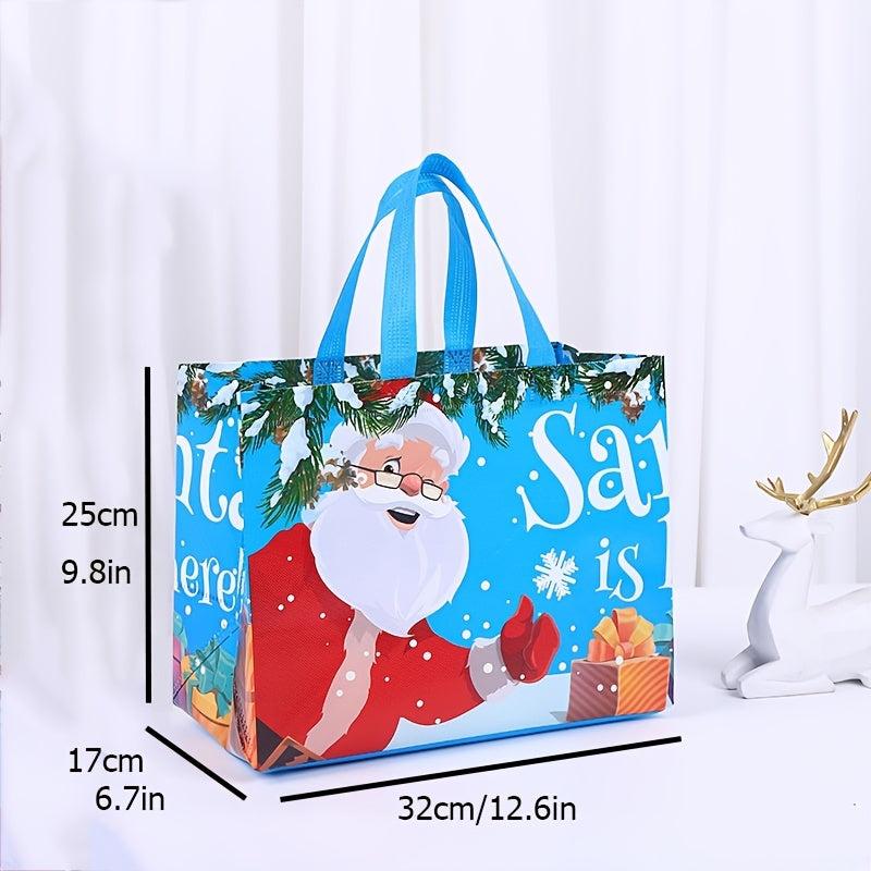 4pcs Large Christmas Tote Gift Bags 32 x 24 x 17cm With Handles
