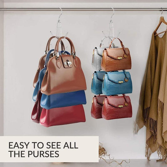 Purse Hanger Organizer For Closet - Bag Holder Keeping Purses Visible & In Good