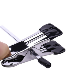 20pcs Stainless Steel Trousers Rack Clip Anti Slip Clothespin Clothes Hanger