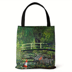 Stylish Famous Paintings Print Canvas Bag
