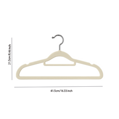 5pcs Velvet Hangers Non Slip Flocked Trouser Skirt Hanger