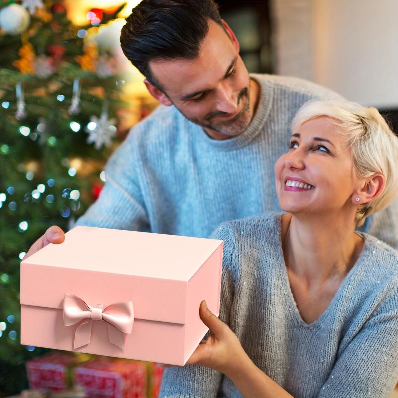 Elegant Pink Gift Box 32x20x10cm for Christmas, Mother's, Bridal, Weddings