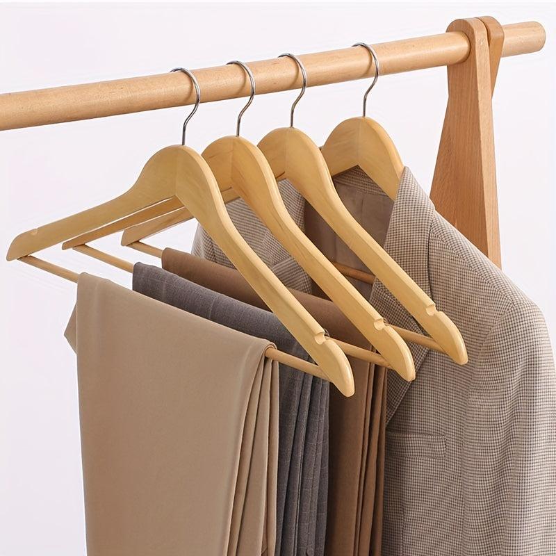 Solid Wood Hanger No Trace Anti-slip Hanger Anti Shoulder Drum Bag Hanger