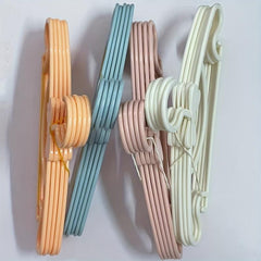 5pcs Kids Clothes Hangers Portable Hook Outdoor Drying Rack Plastic Baby Hangers