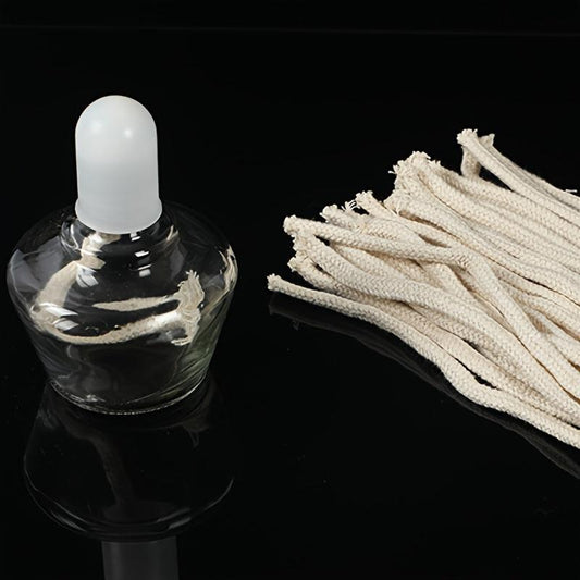 10pcs 6mm Alcohol Lamp Wick Thick Pure Cotton Rope