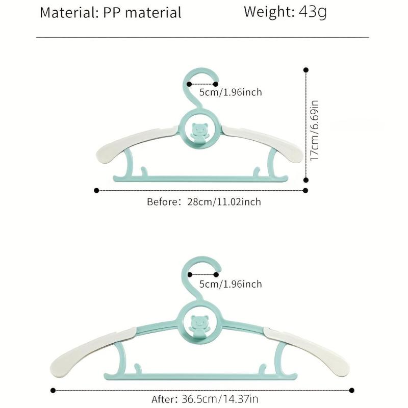 5pcs Baby Hangers Non Slip Adjustable Slim Hangers