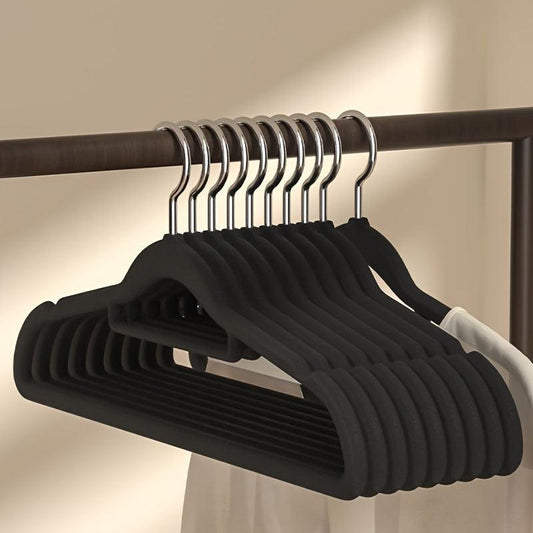 10PCS Velvet Hangers Dry/Wet Dual-use 40.64X22.86 cm