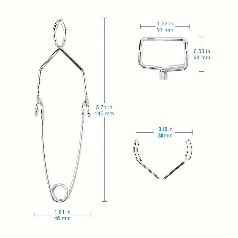 Steel Wire Test Tube Clamp 145mm for 5-40mm Tube Glass Tube Tongs