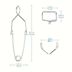 Steel Wire Test Tube Clamp 145mm for 5-40mm Tube Glass Tube Tongs