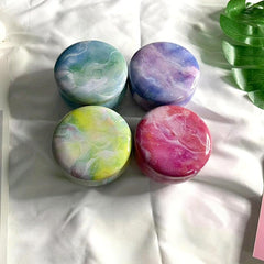 4pcs Round Tin Packaging Iron Box Candle Jar Tea Candy Box Small Gift Storage