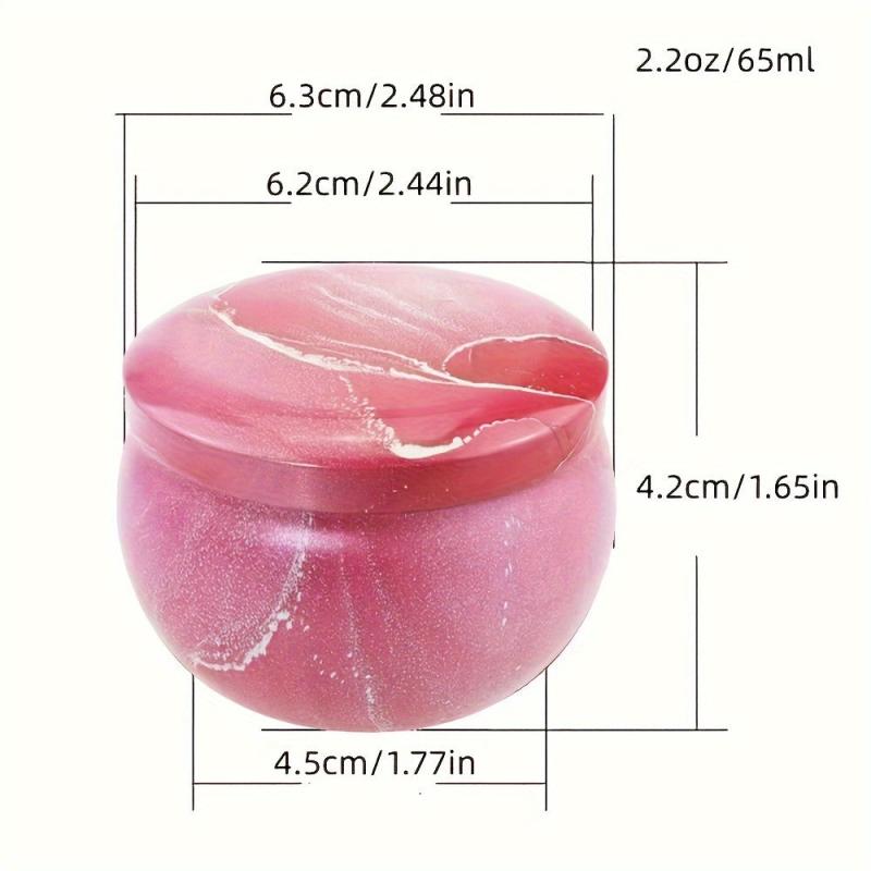 4pcs Round Tin Packaging Iron Box Candle Jar Tea Candy Box Small Gift Storage