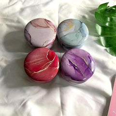 4pcs Round Tin Packaging Iron Box Candle Jar Tea Candy Box Small Gift Storage