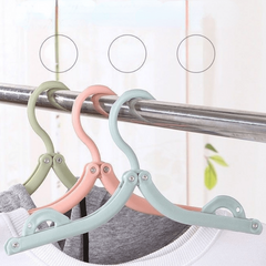 10pcs Foldable Travel Hangers for Drying Clothes & Socks