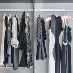 5pcs Silk Packaging Hangers Non Slip Durable Satin Covered Hangers