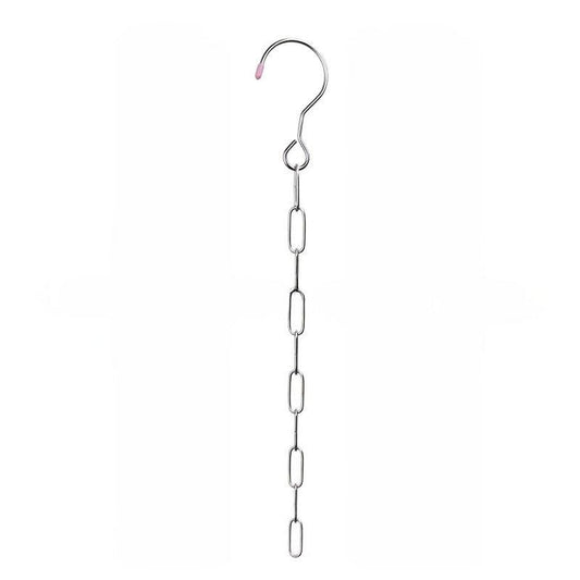 Collapsible Stainless Steel Chain Clothes Hanger Organizer