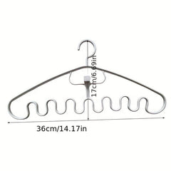 3pcs Space Saving Wave Shaped Hanger For Clothes & Accessories