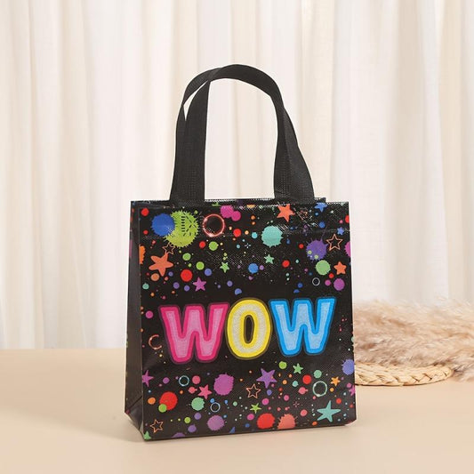 6pcs Neon Theme Party Treat Bag with Handles