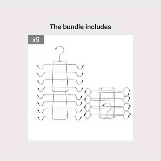 8-Layer Sling Vest Bra Hanger Stainless Steel Closet Organizer