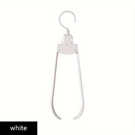 10pcs Foldable Hanger Portable Seamless Hanger Wide Shoulder Adult Clothes
