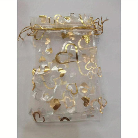 10pcs Organza Gift Bags 4x6 Drawstring Mesh Party Favor Wedding Jewelry