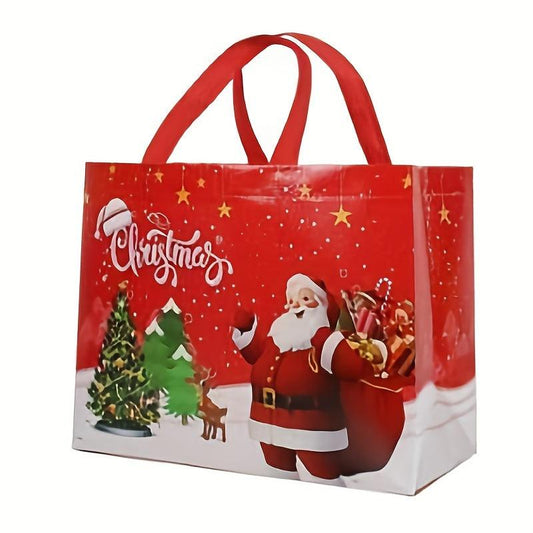 3pcs Reusable Non Woven Christmas Wrapping Bags & Shopping Bag