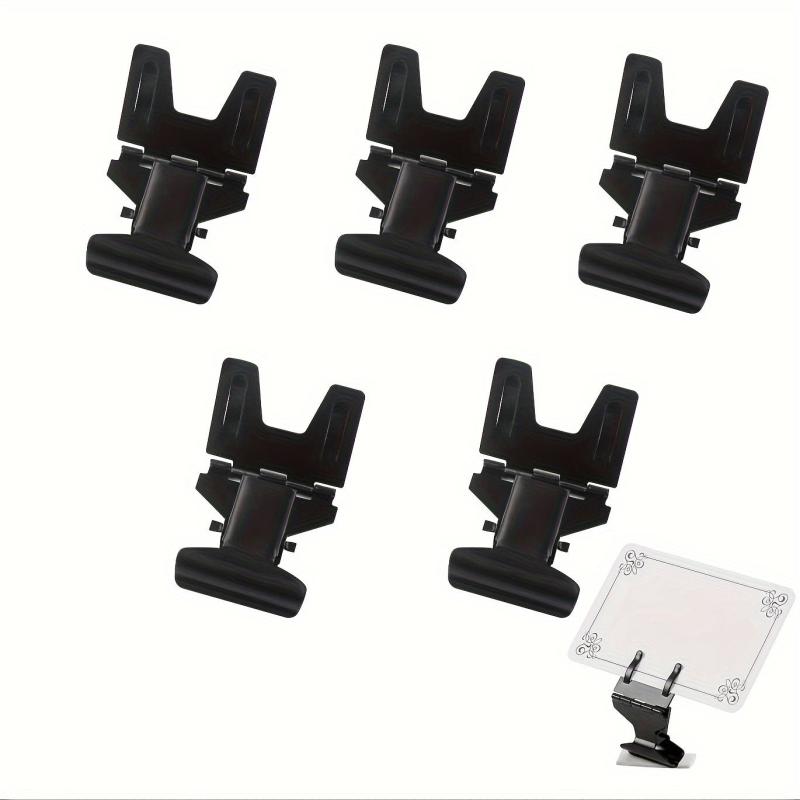 Metal POP Clip Sign Stand Holder Advertising Display Clip Holder Golden 5Pack
