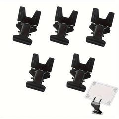 Metal POP Clip Sign Stand Holder Advertising Display Clip Holder Golden 5Pack